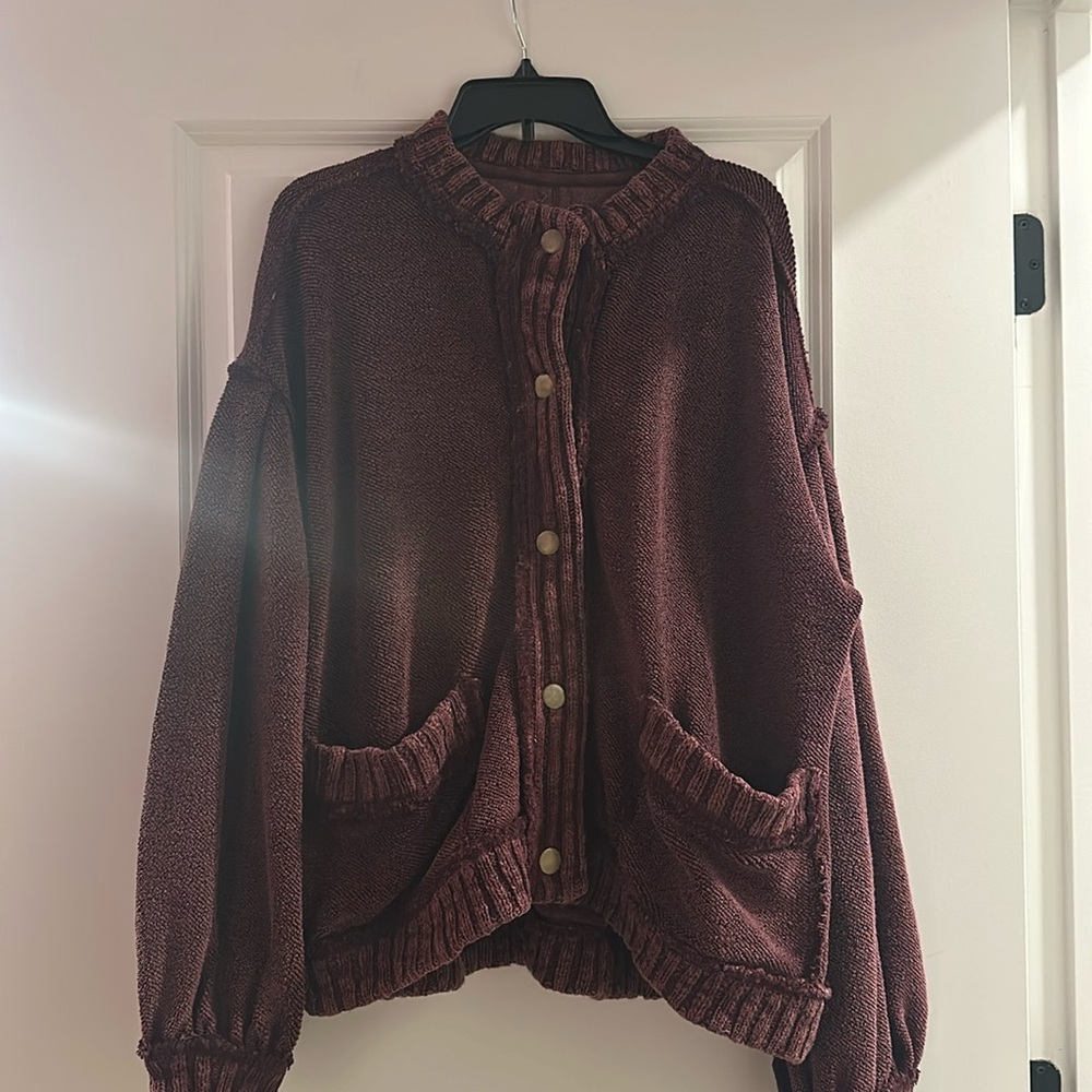 NWOT Free People Sweatshirt Jacket